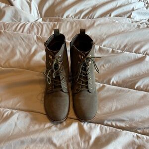 Market & Spruce Olive Ankle Boots